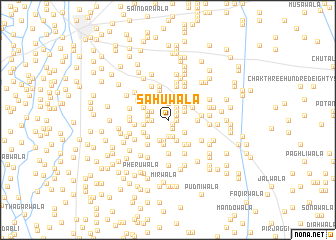 map of Sahuwāla