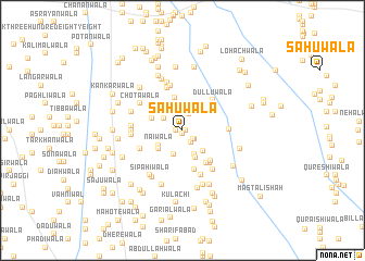 map of Sahuwāla