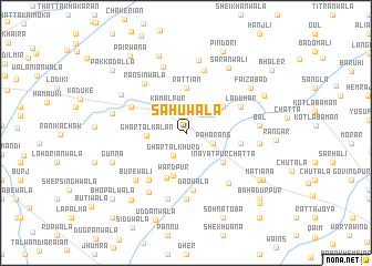 map of Sāhūwāla