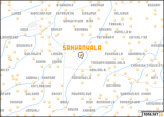 map of Sahwānwāla