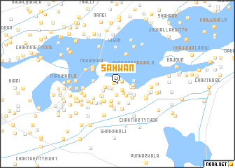 map of Sahwān