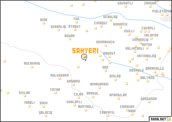 map of Şahyeri