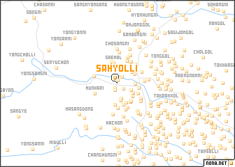 map of Sahyŏl-li