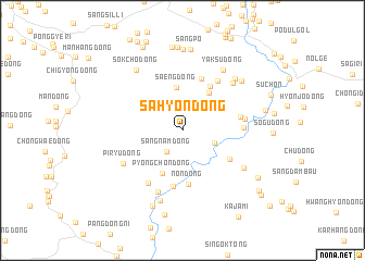 map of Sahyŏn-dong