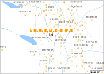 map of Sa‘īdābād-e Īlkhānī Pūr
