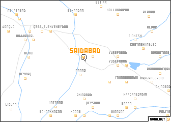 map of Sa‘īdābād