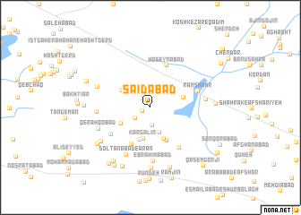 map of Sa‘īdābād