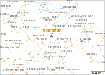 map of Sa‘īdābād