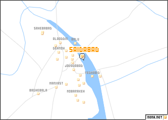 map of Sa‘īdābād