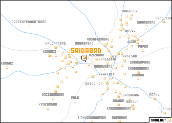 map of Sa‘īdābād