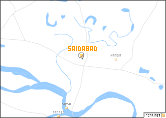 map of Saidābād