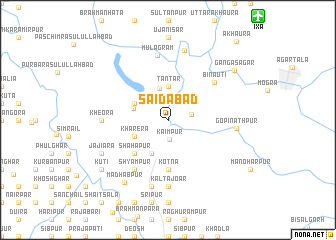 map of Sāidābād