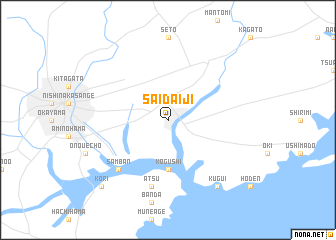 map of Saidaiji