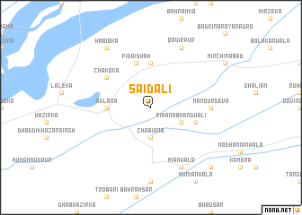 map of Saīd Ali