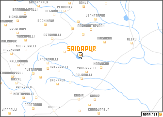 map of Saidāpur