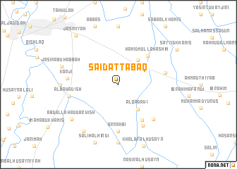 map of Sa‘īd aţ Ţabaq