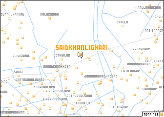 map of Said Khān Lighāri