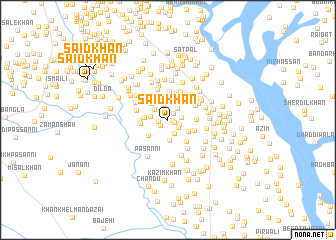 map of Said Khān