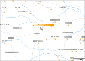 map of Sa‘īd Moḩammad