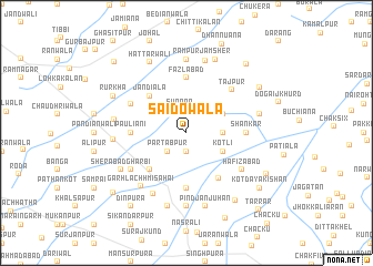 map of Saidowāla