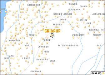 map of Saidpur