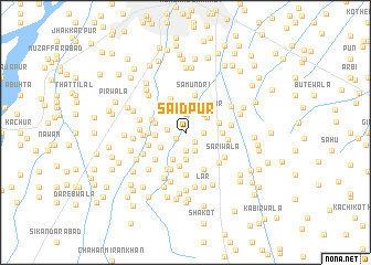 map of Saīdpur