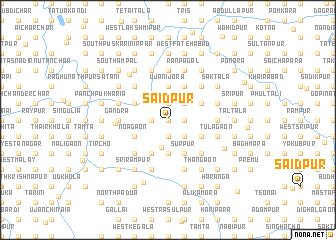 map of Saidpur