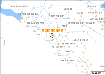 map of Sa‘īd Şāmer
