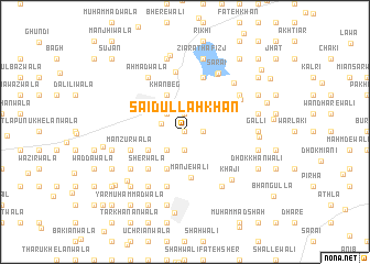 map of Saidullāh Khān