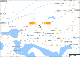 map of Saidullāhpur