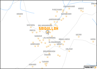 map of Saīd Ullah