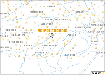 map of Saifal Chāndia