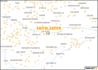 map of Saifāl Darra