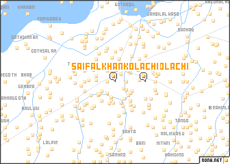 map of Saifal Khān Kolāchi