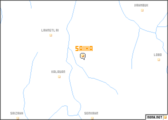 map of Saiha