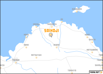 map of Saihōji