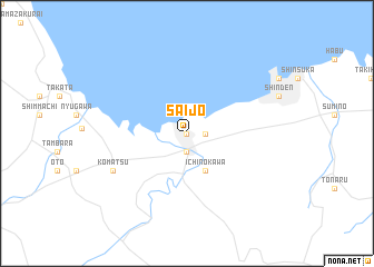 map of Saijō