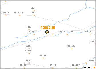 map of Saikava