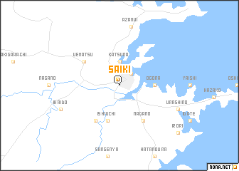 map of Saiki