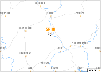 map of Saiki