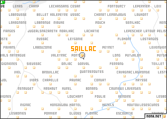 map of Saillac