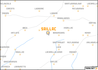 map of Saillac