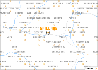 map of Saillans