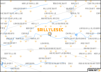 map of Sailly-le-Sec