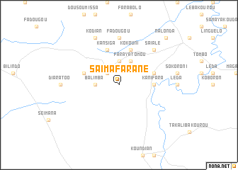 map of Saïmafarané