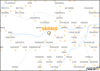 map of Sainako