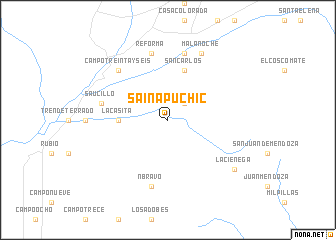 map of Sainapúchic