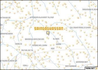 map of Sāīndād Wassān