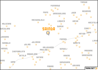 map of Sainda
