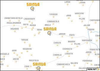 map of Sainda